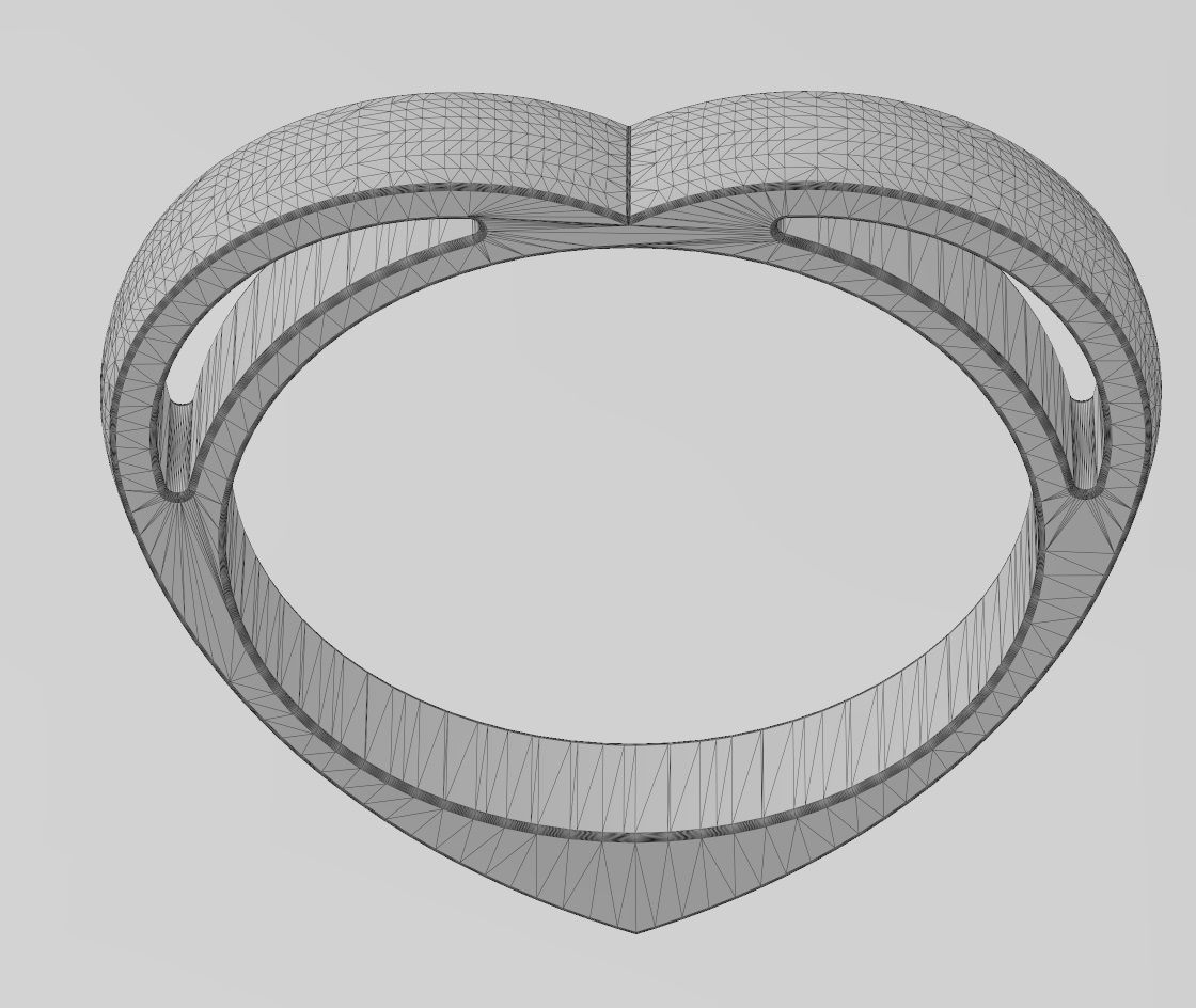 Heart shaped ring 3D print model_12