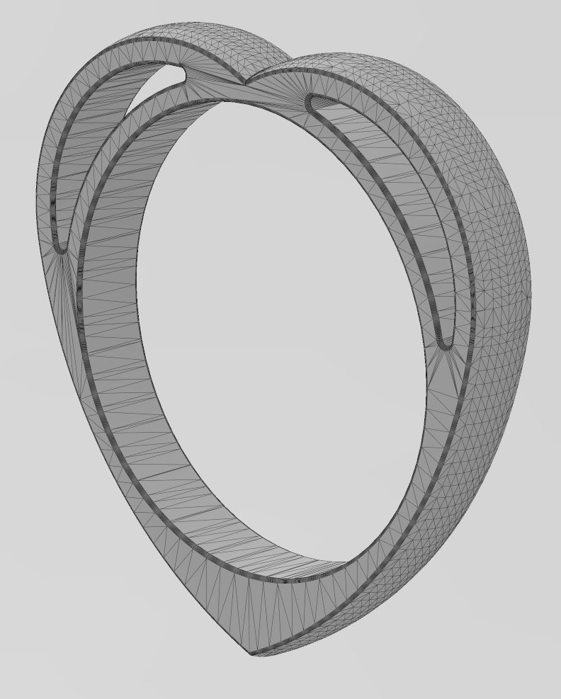 Heart shaped ring 3D print model_11