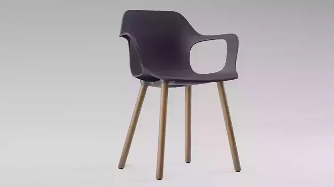 Vitra HAL Armchair Low-poly 3D model