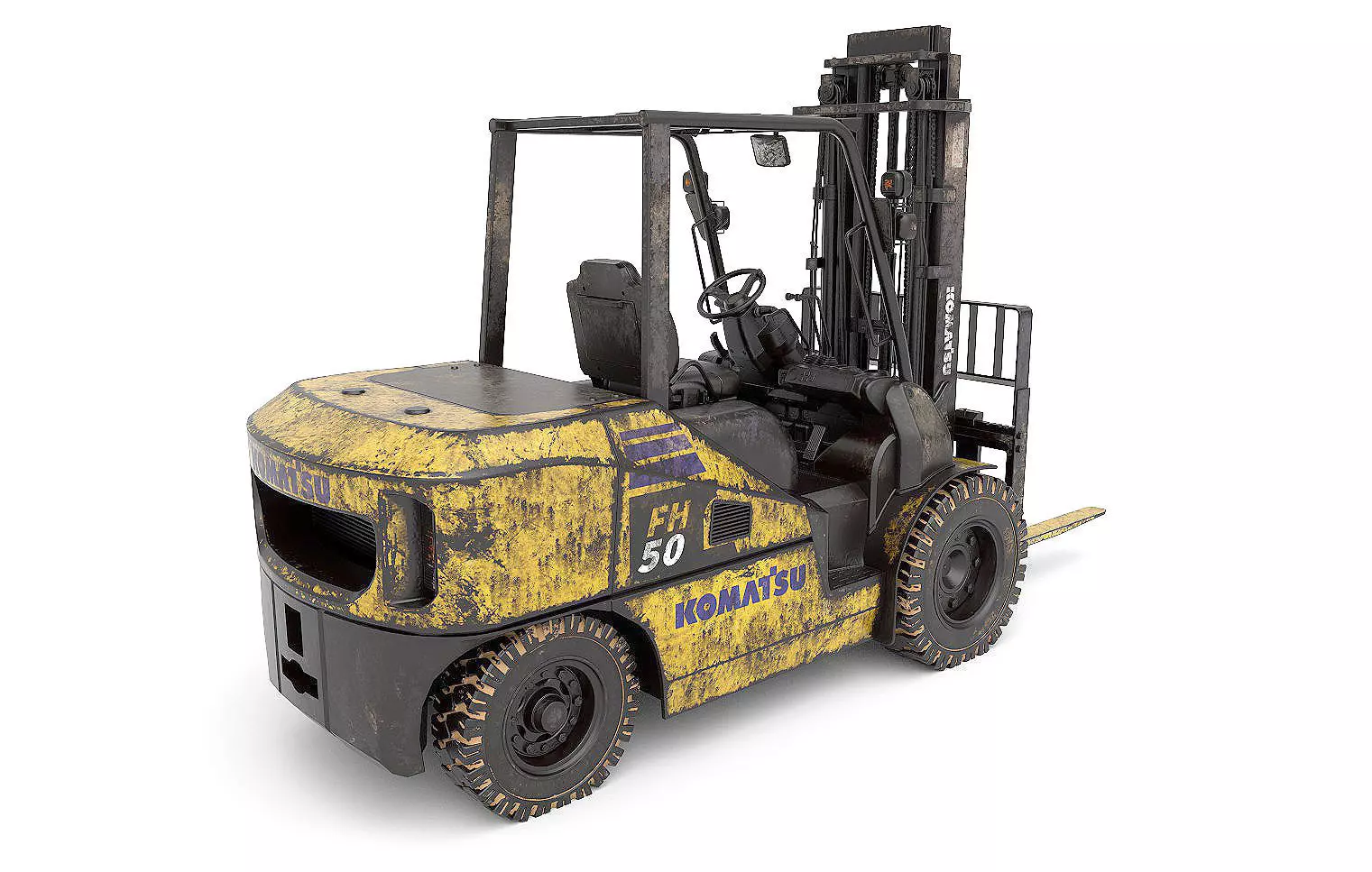 Forklift Dirty 3D model_0
