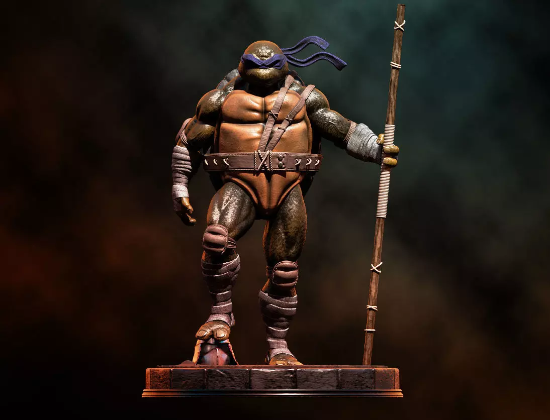 Fanart TMNT Donatello Triumphant Statue 3D print model_0