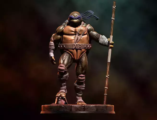 Fanart TMNT Donatello Triumphant Statue 3D print model