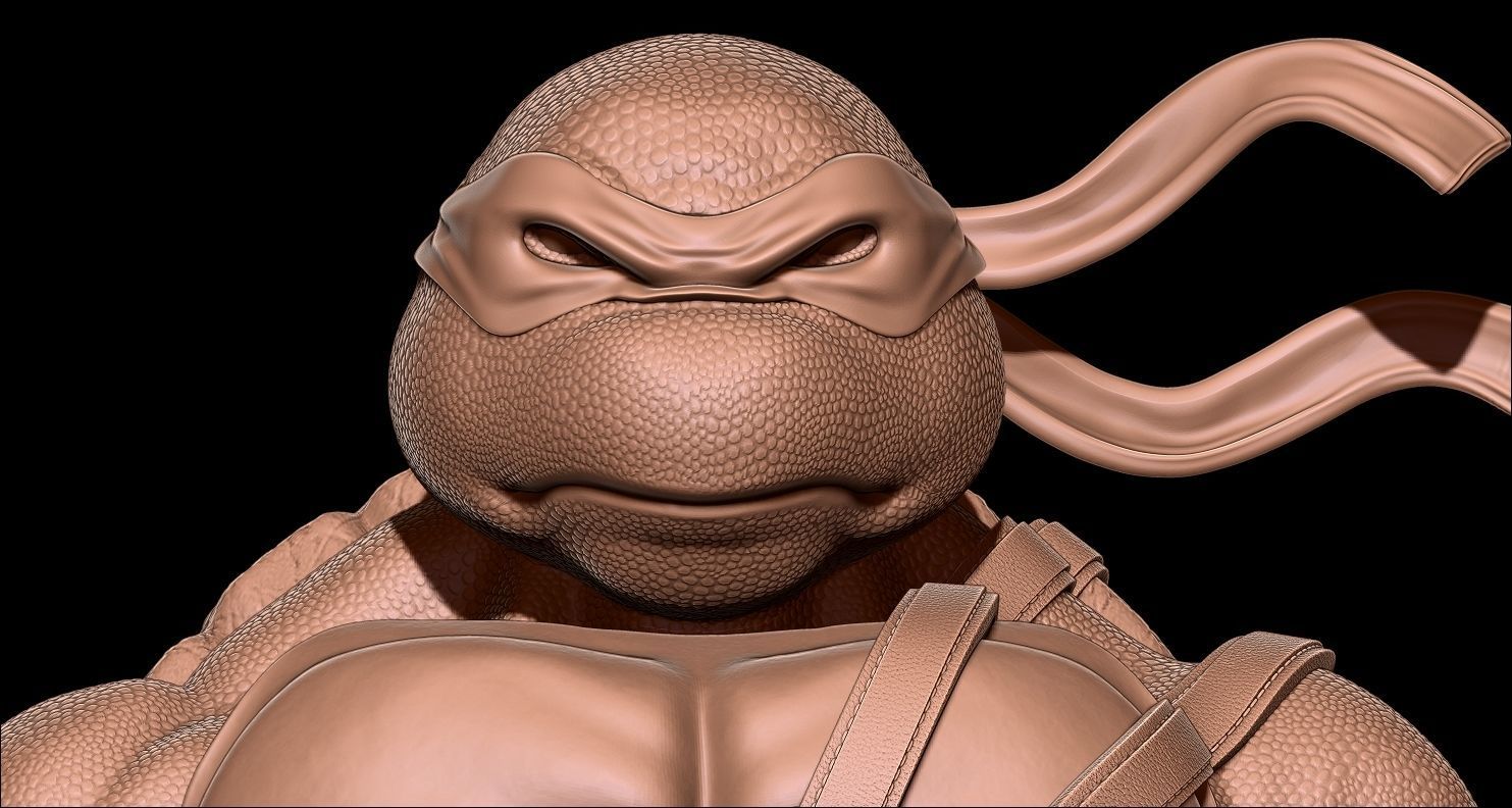 Fanart TMNT Donatello Triumphant Statue 3D print model_11