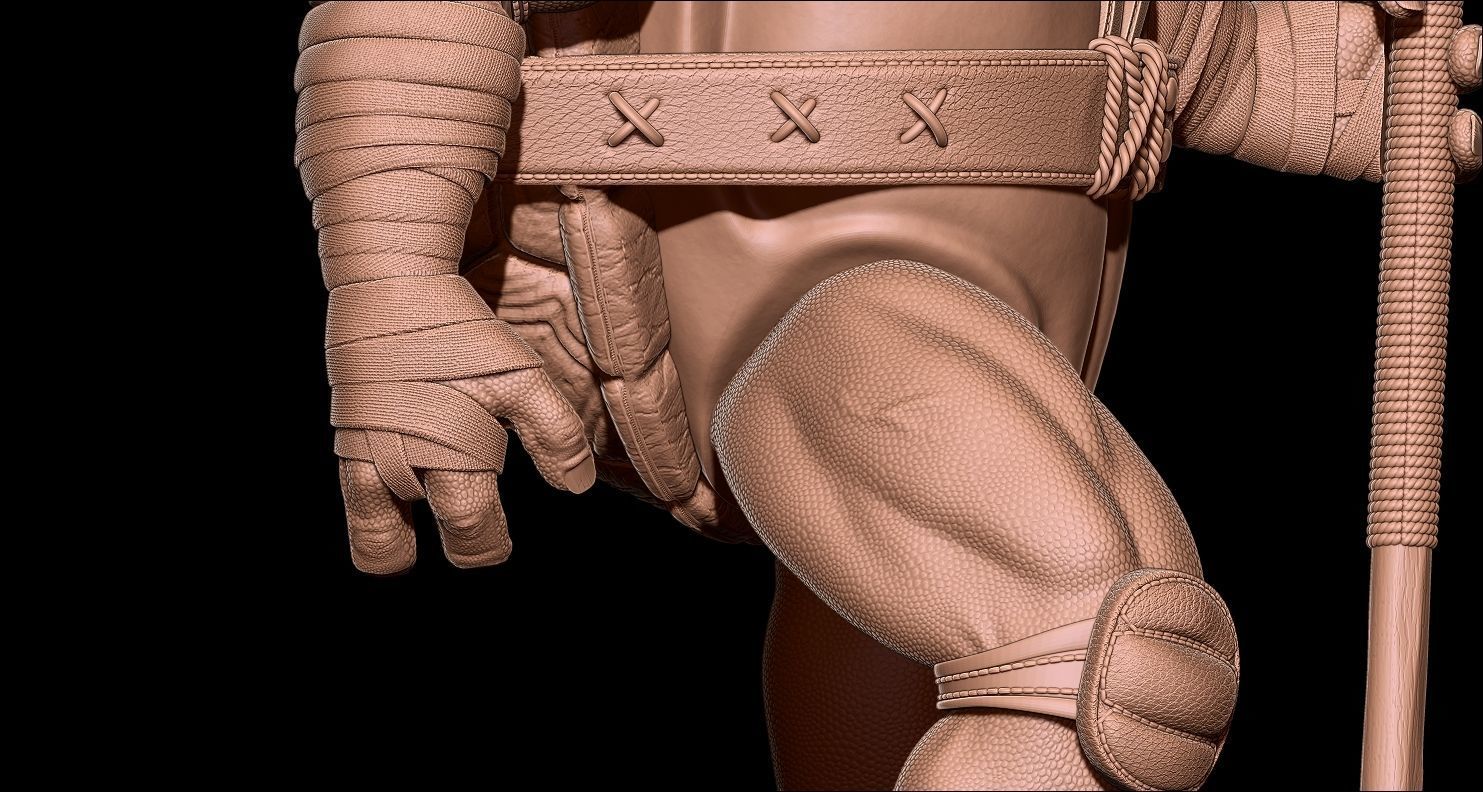 Fanart TMNT Donatello Triumphant Statue 3D print model_12