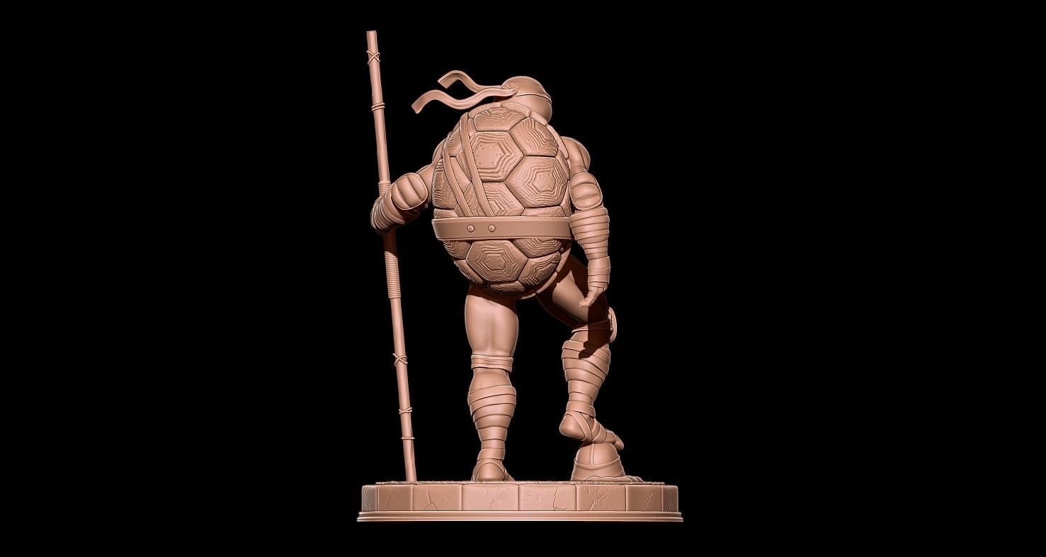Fanart TMNT Donatello Triumphant Statue 3D print model_8