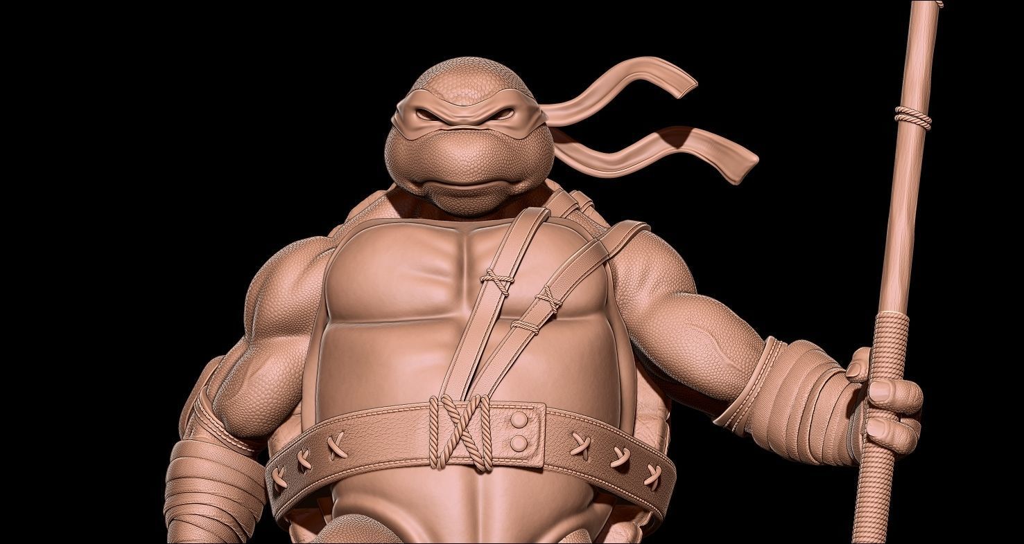 Fanart TMNT Donatello Triumphant Statue 3D print model_7