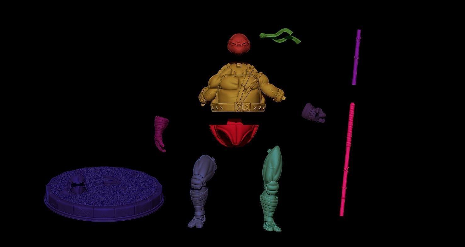 Fanart TMNT Donatello Triumphant Statue 3D print model_3