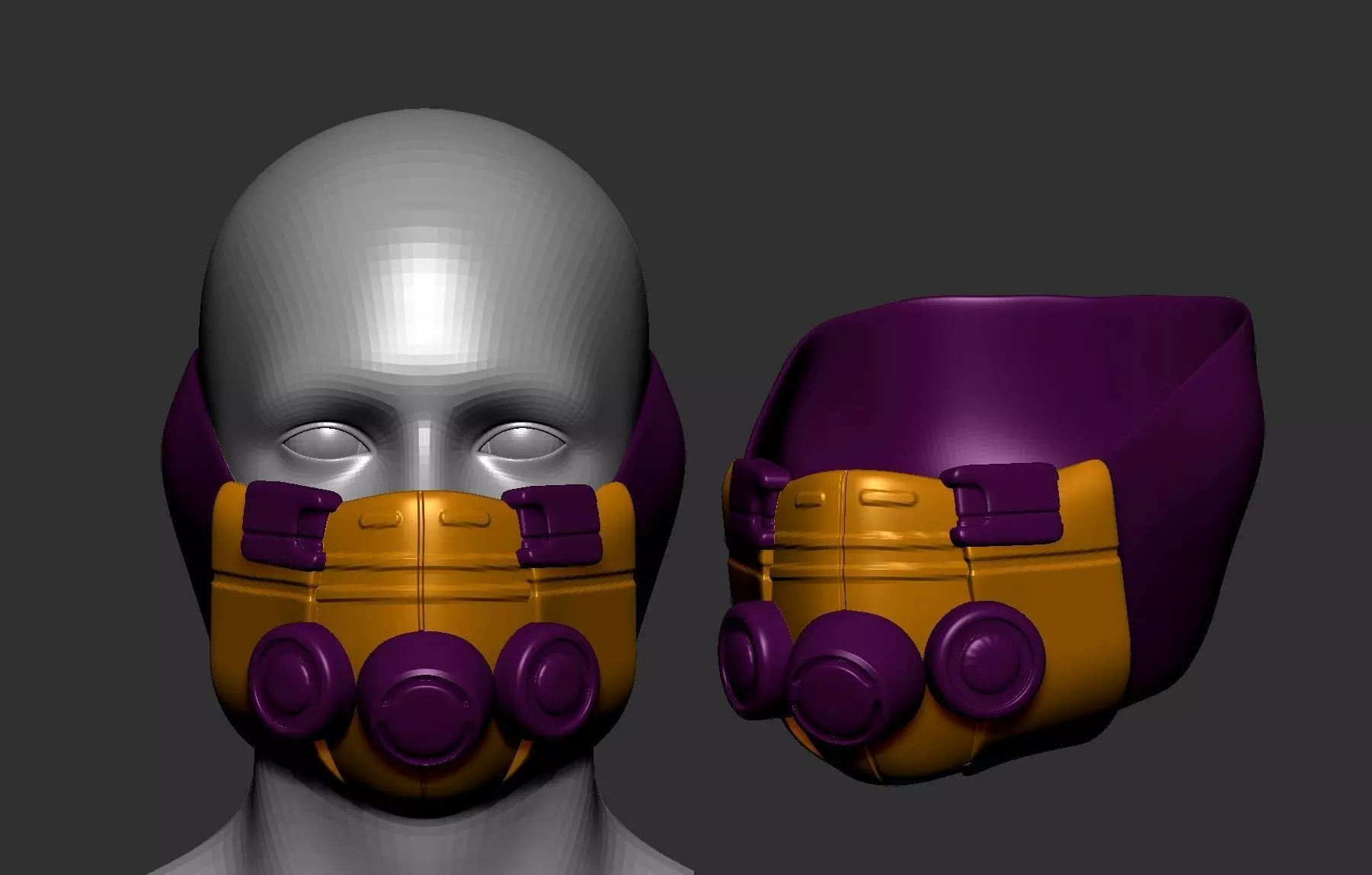helmet high poly sculpt 3d printable 3D model