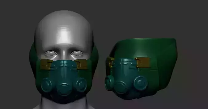 helmet high poly sculpt 3d printable 