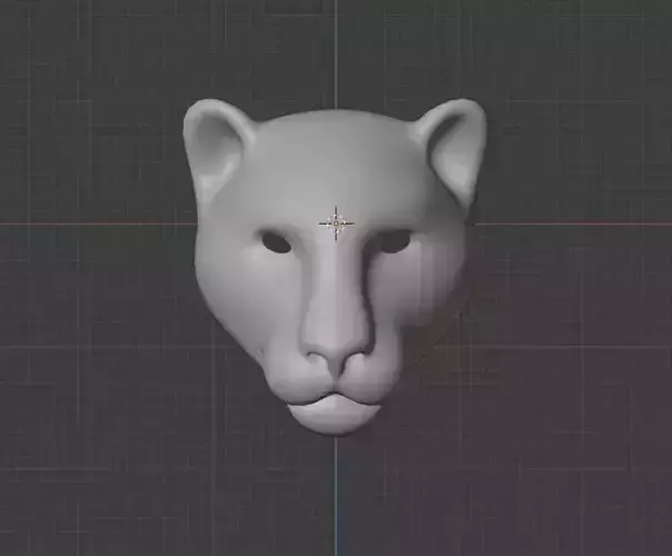 Panther head blend obj ztl 3dm
