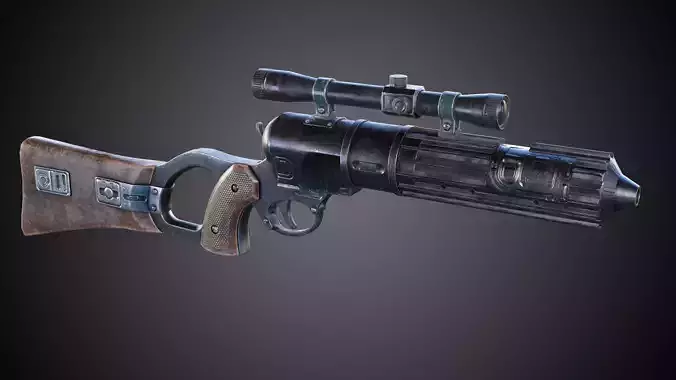 EE-3 Carbine Rifle Low-poly 3D model