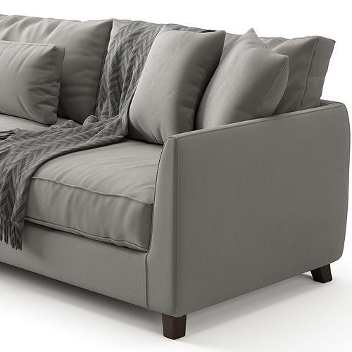 Meridiani Bisse Sofa 3D model 3