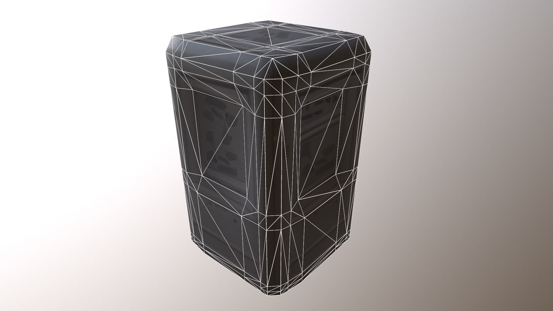 Security Hut Low-poly 3D model_7