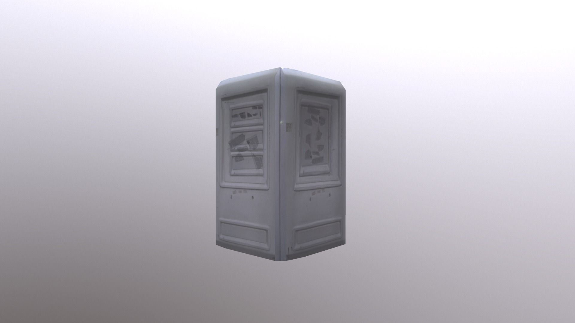 Security Hut Low-poly 3D model_9