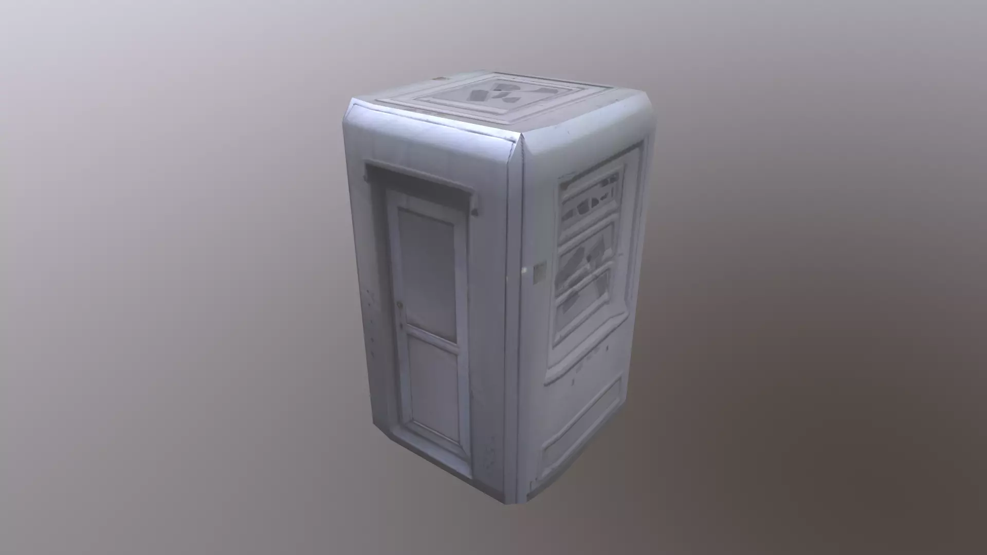 Security Hut Low-poly 3D model_0