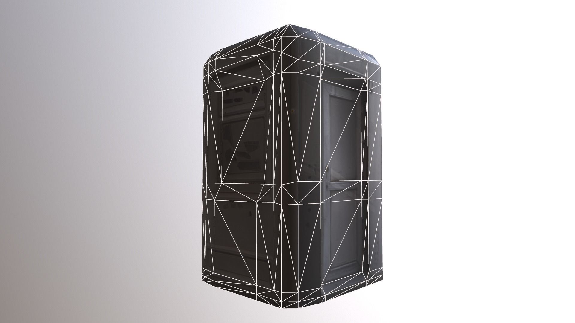 Security Hut Low-poly 3D model_6