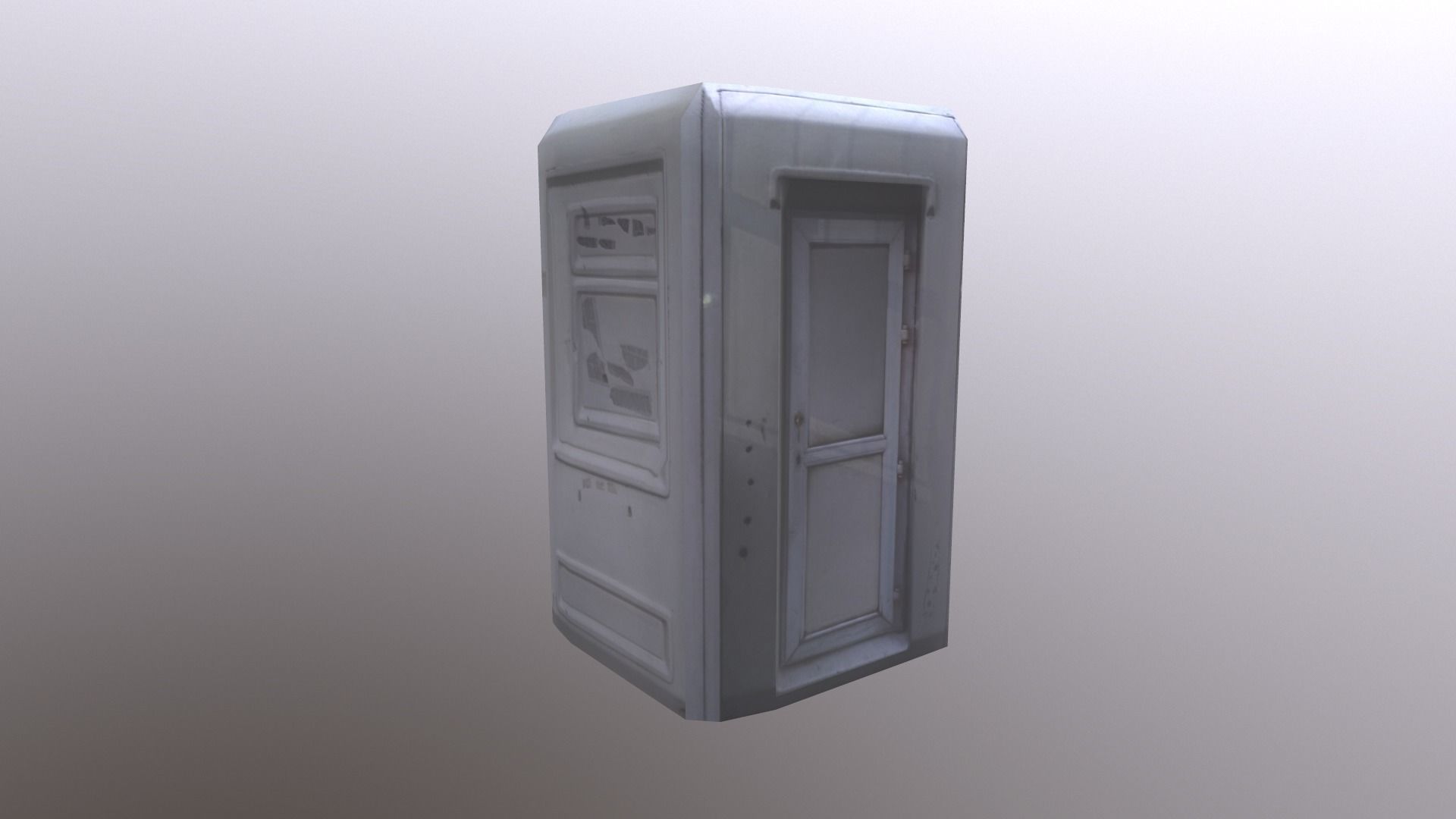Security Hut Low-poly 3D model_3