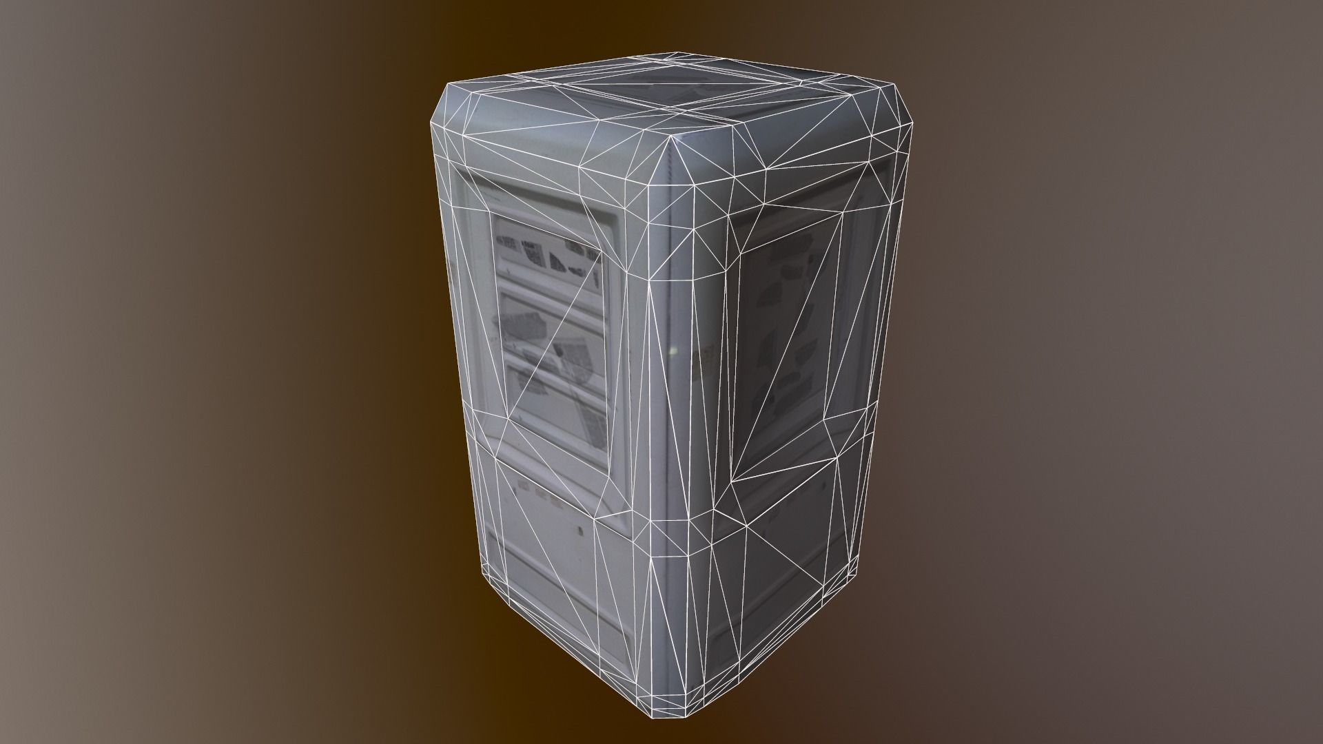 Security Hut Low-poly 3D model_5