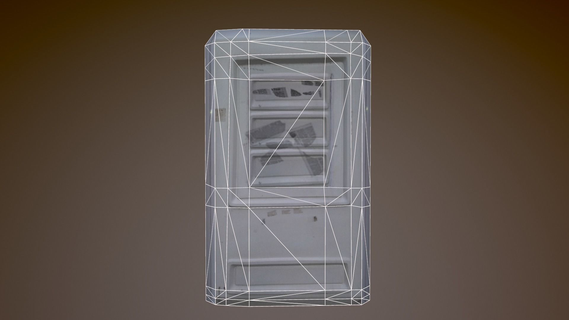 Security Hut Low-poly 3D model_8