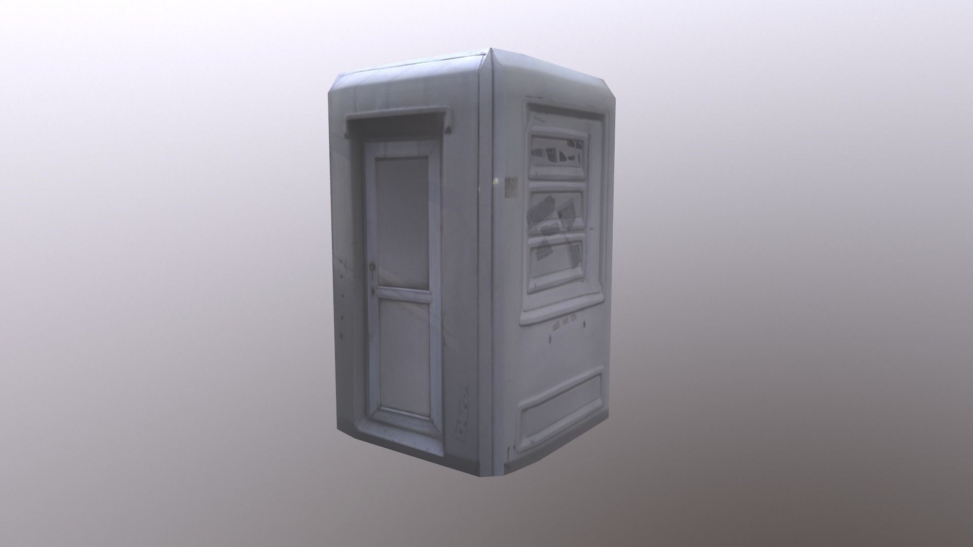 Security Hut Low-poly 3D model_2