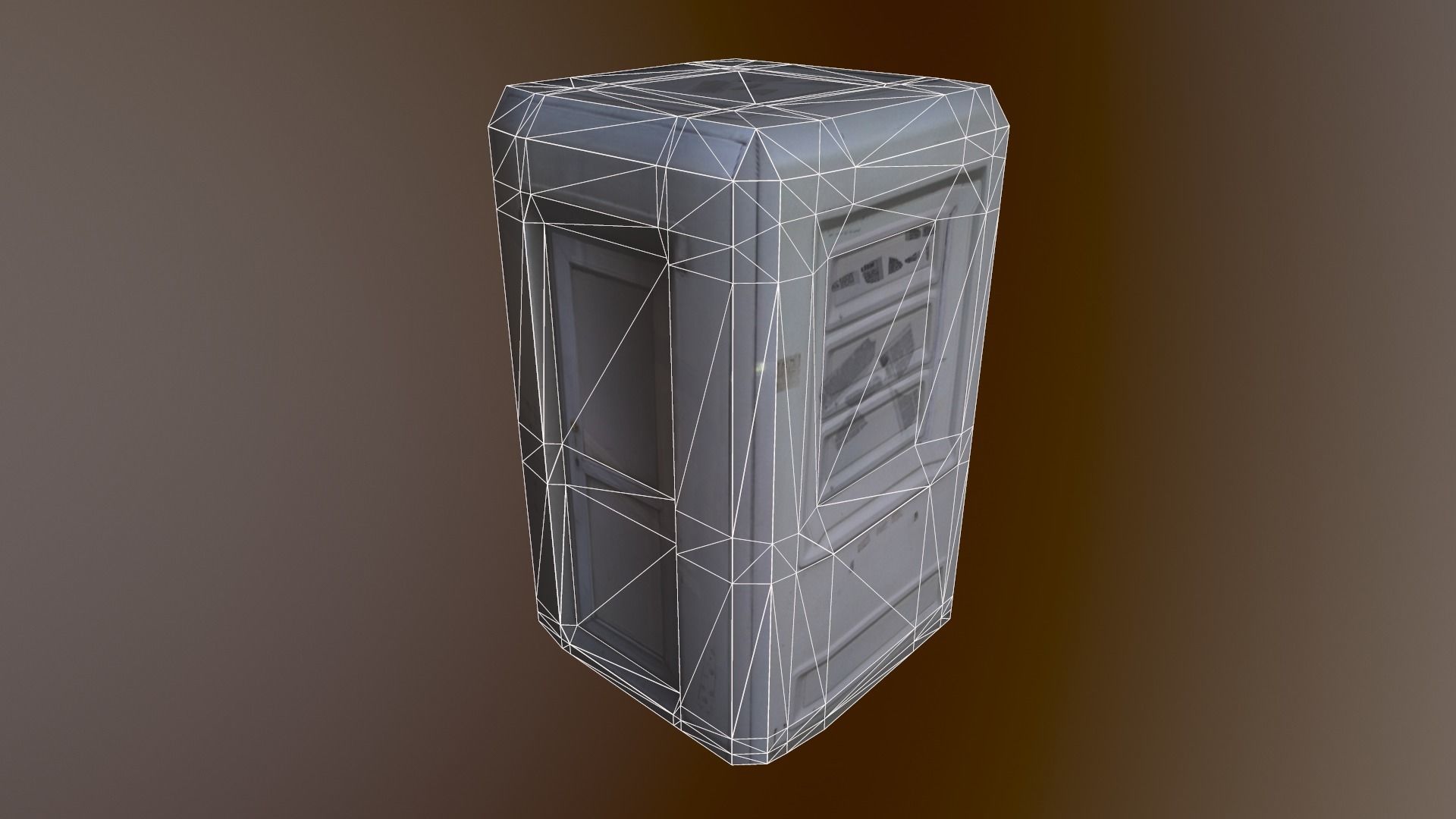 Security Hut Low-poly 3D model_4