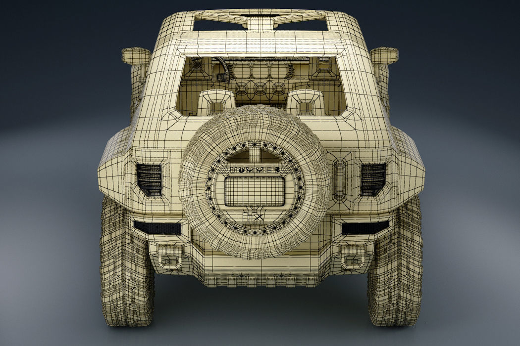 Car 4x4 Vehicle with openable Doors and detachable Roof 3D model_17