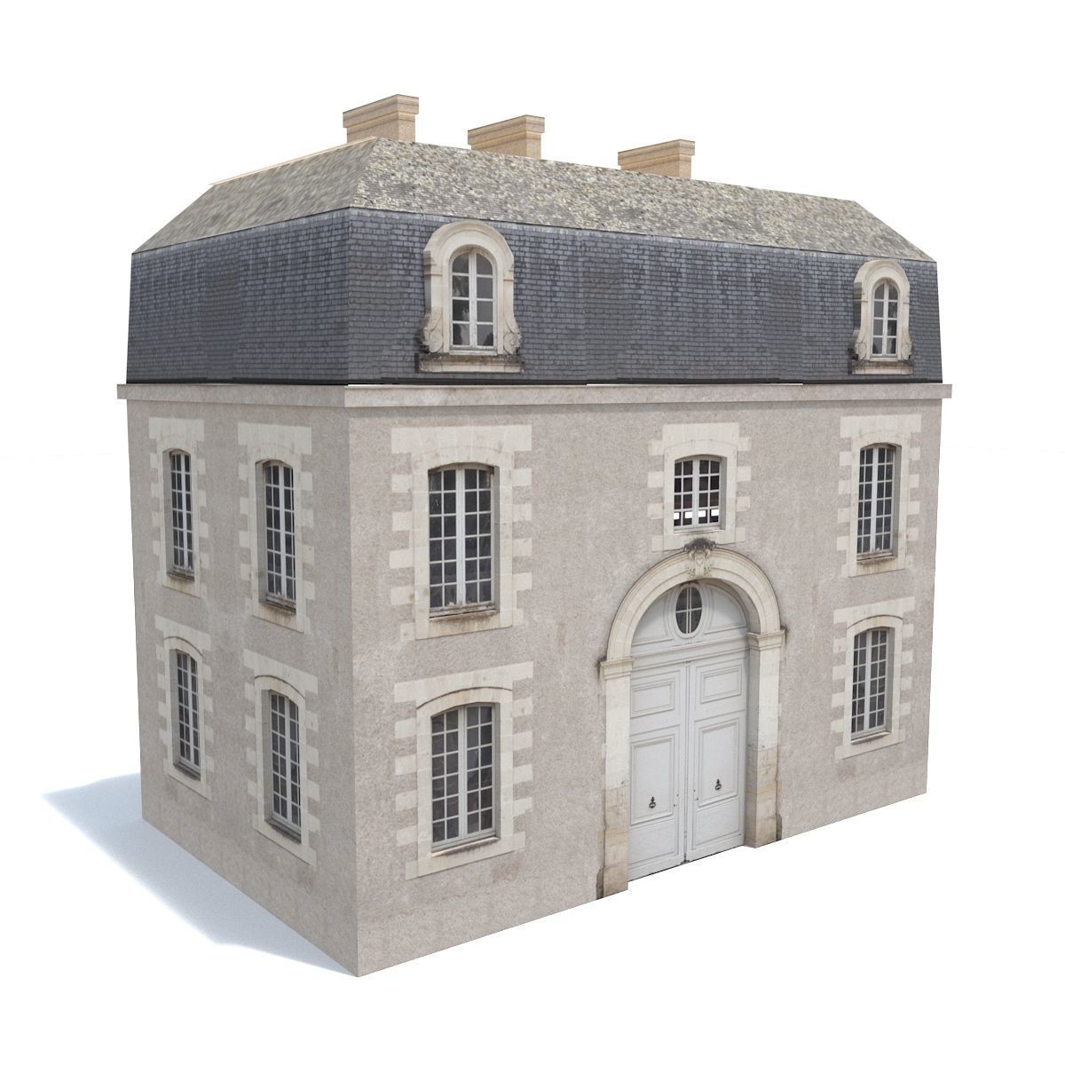 Apartment House 201 Low-poly 3D model_3