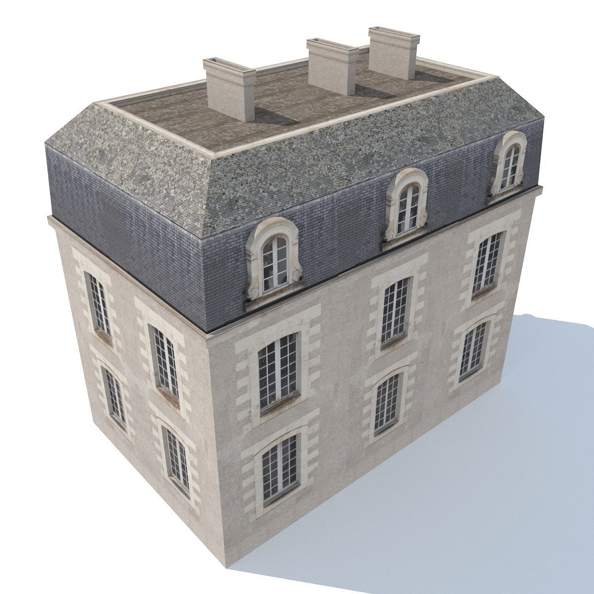 Apartment House 201 Low-poly 3D model_5