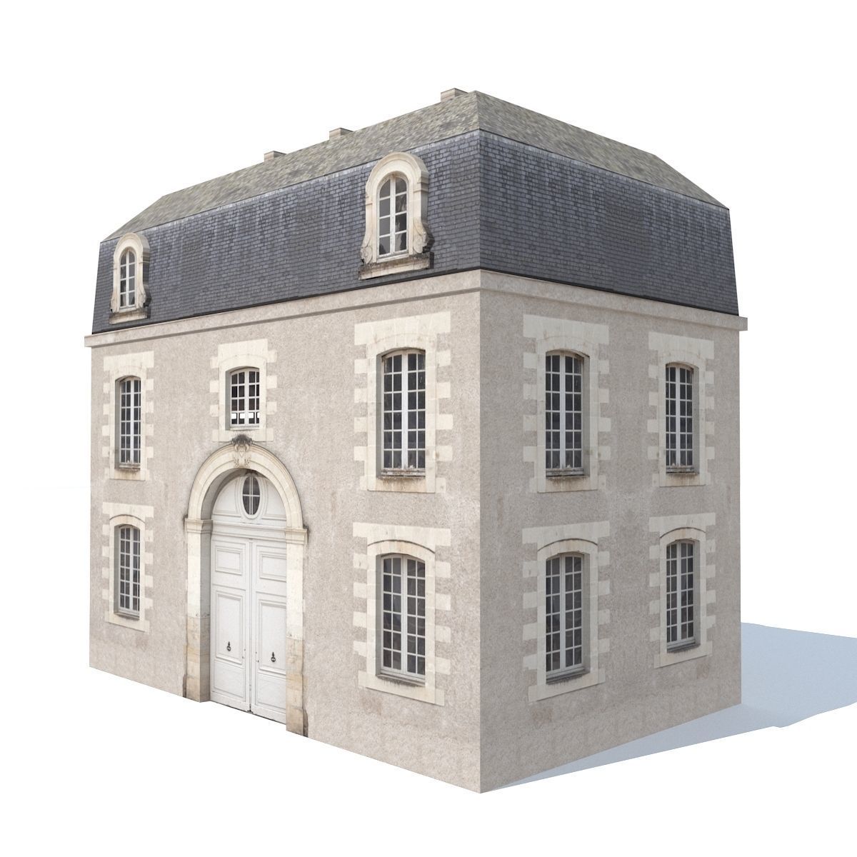 Apartment House 201 Low-poly 3D model_4