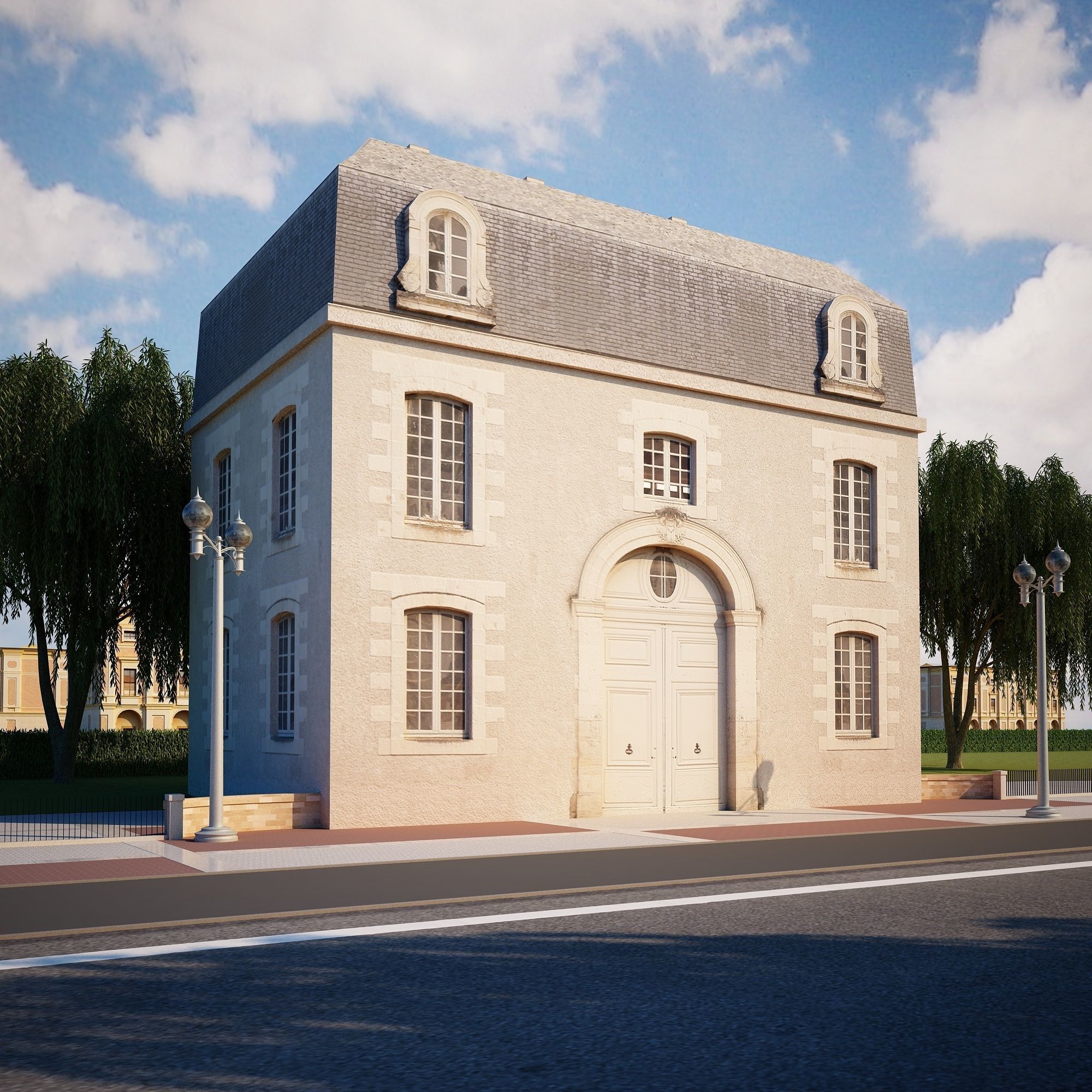 Apartment House 201 Low-poly 3D model_9