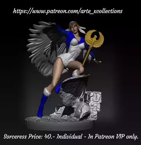 Sorceress from He Man 3D model