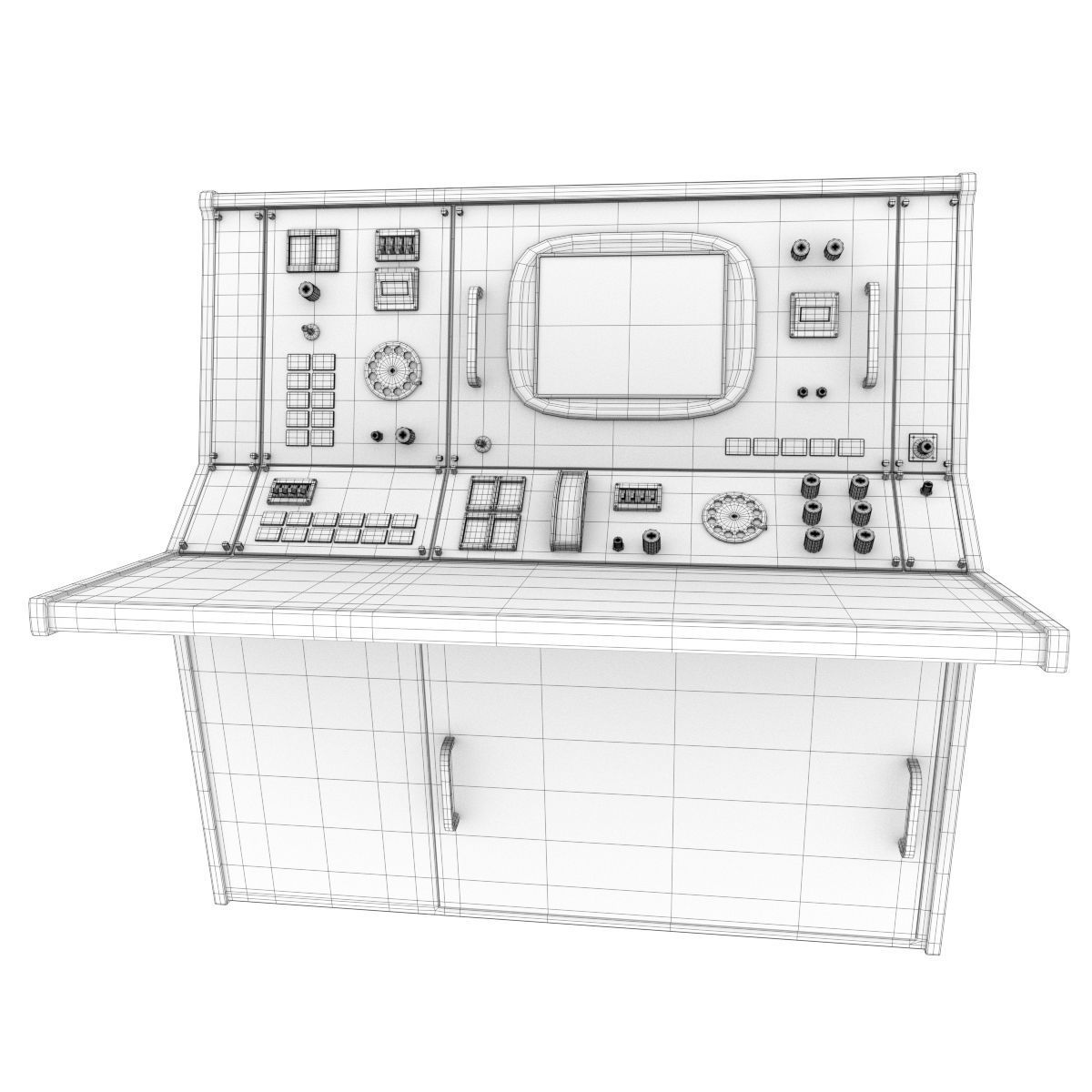 Nasa Control Tables 3D model_29