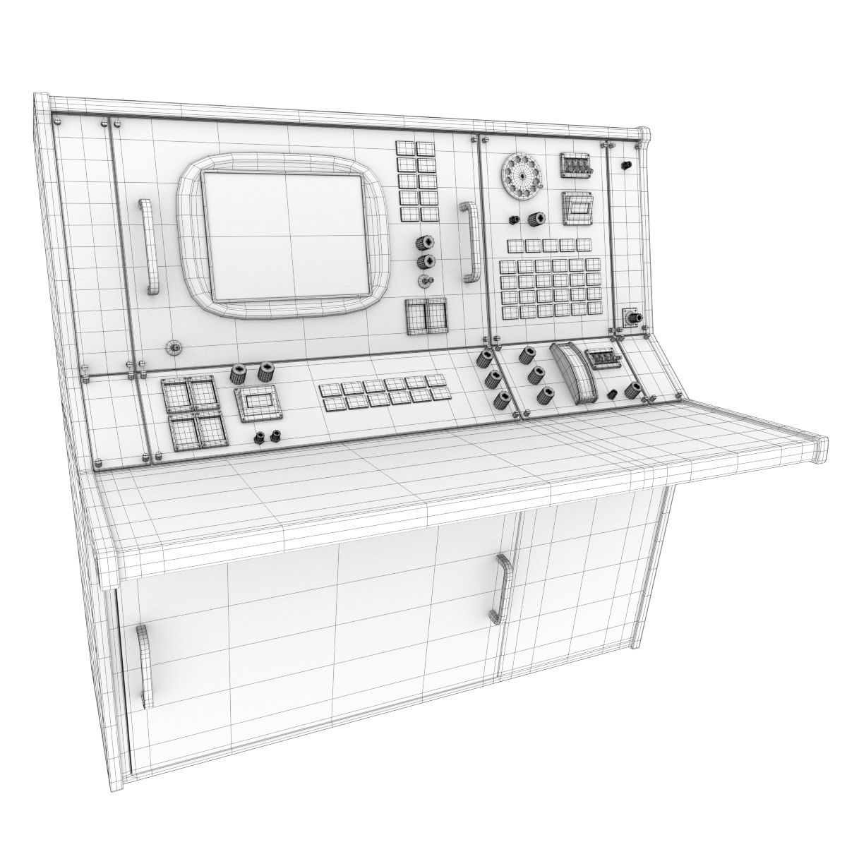 Nasa Control Tables 3D model_21