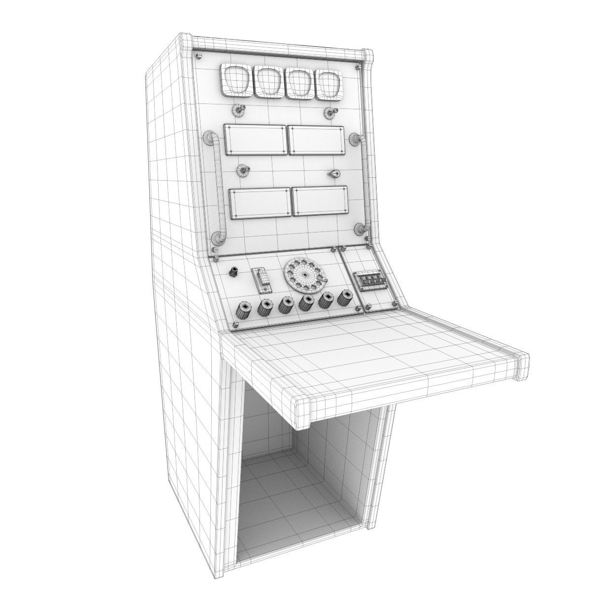 Nasa Control Tables 3D model_15