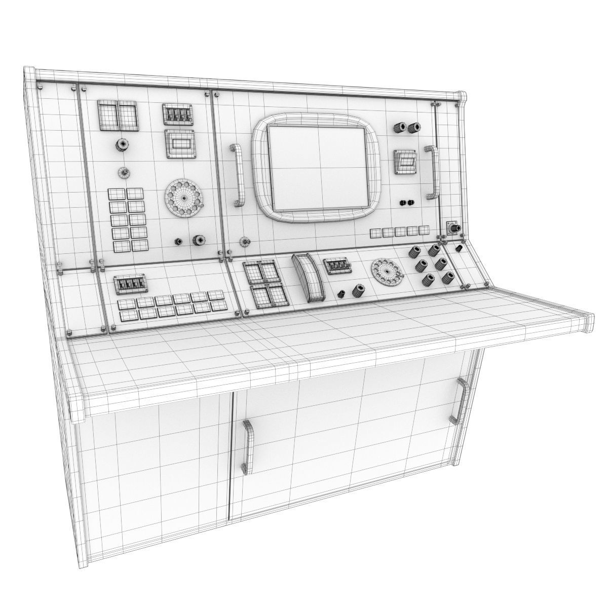 Nasa Control Tables 3D model_27