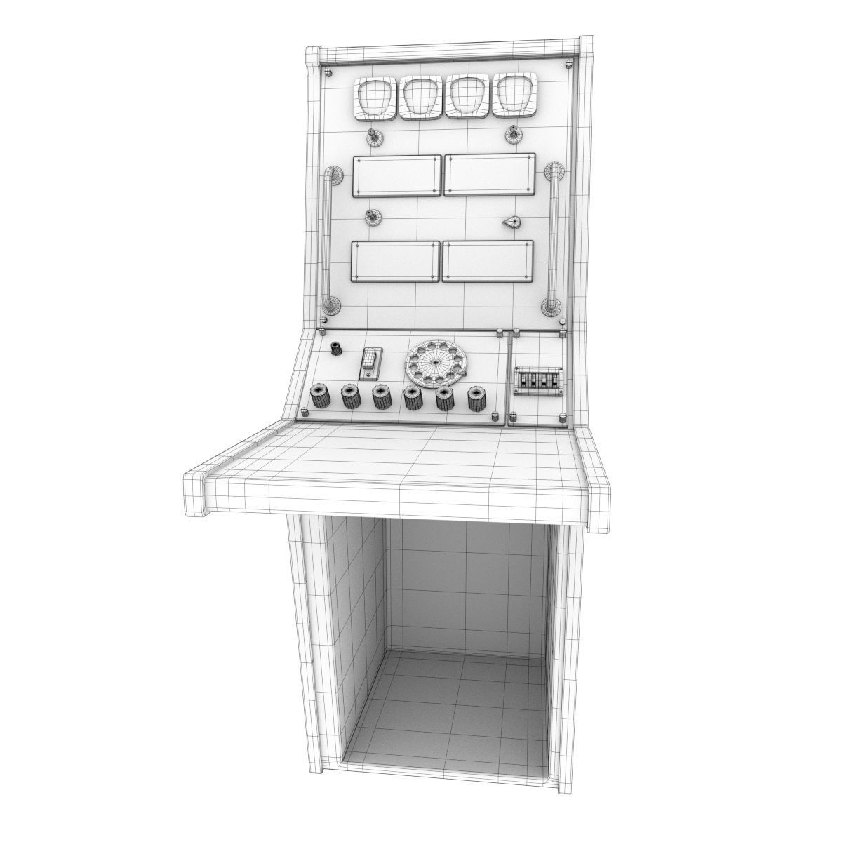 Nasa Control Tables 3D model_17