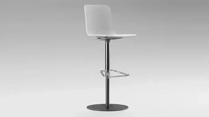 Vitra HAL Barstool Low-poly 3D model