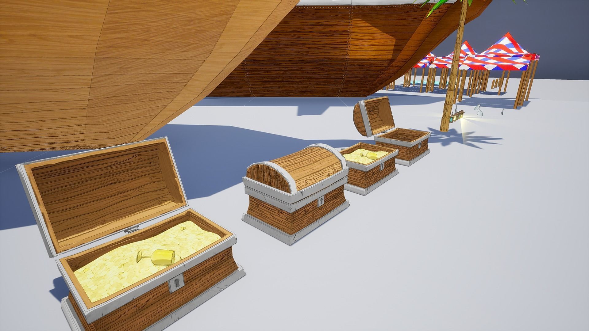 Pirate - Modular Kit Low-poly 3D model_7