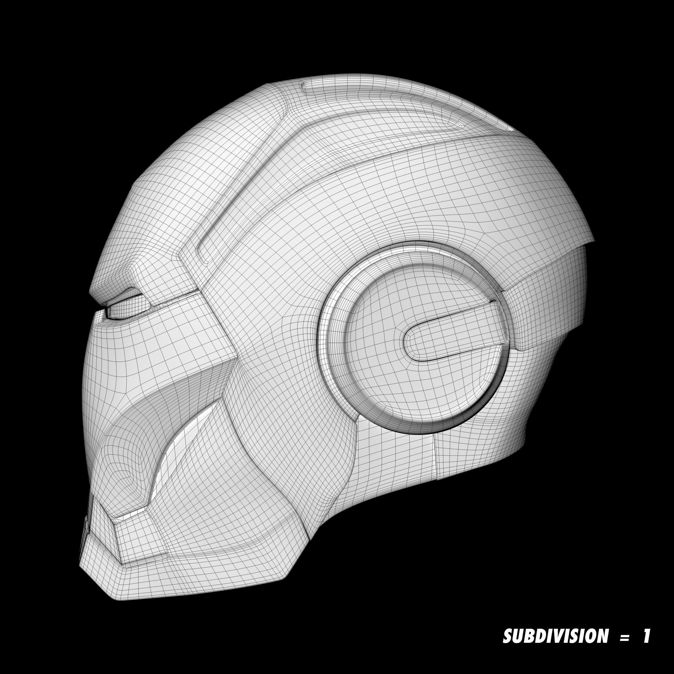 Iron Man Helmet 3D model_5