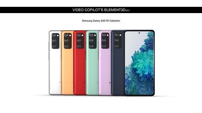 Element3D - Samsung Galaxy S20 FE Collection 3D model