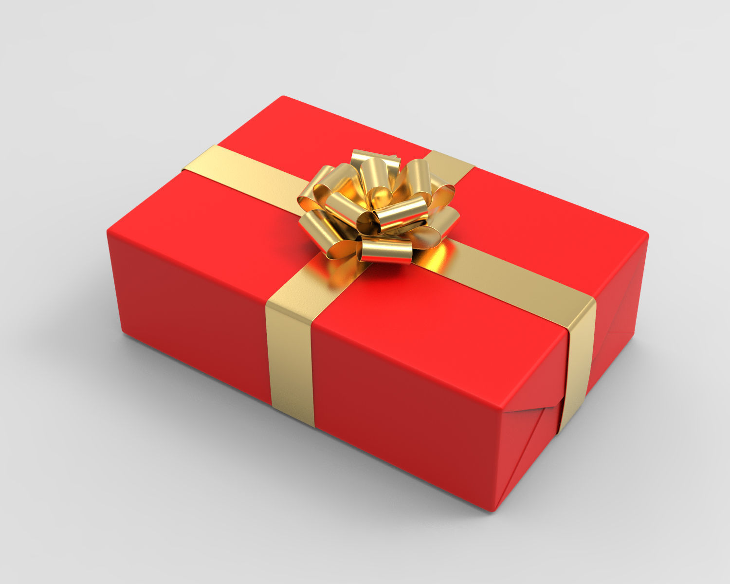 Gift box - 3 colors 3D model_1