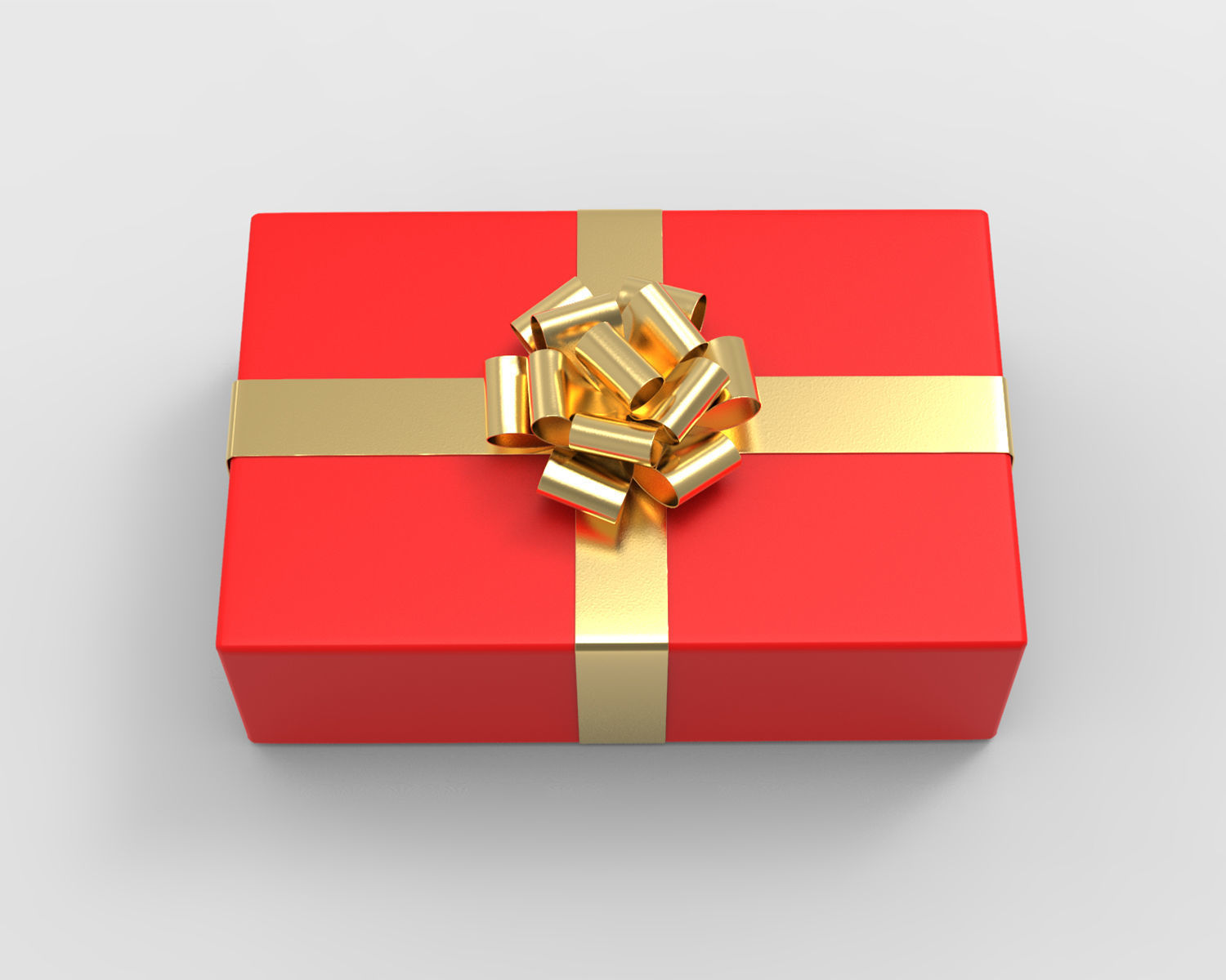 Gift box - 3 colors 3D model_3