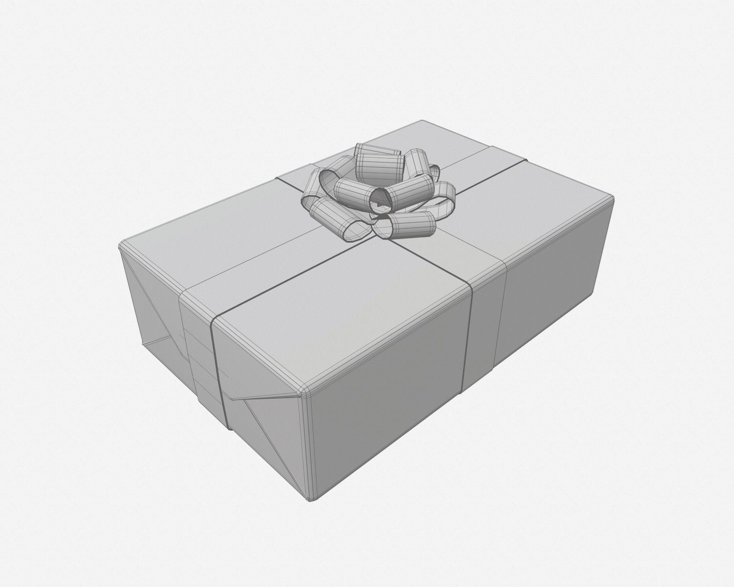 Gift box - 3 colors 3D model_10