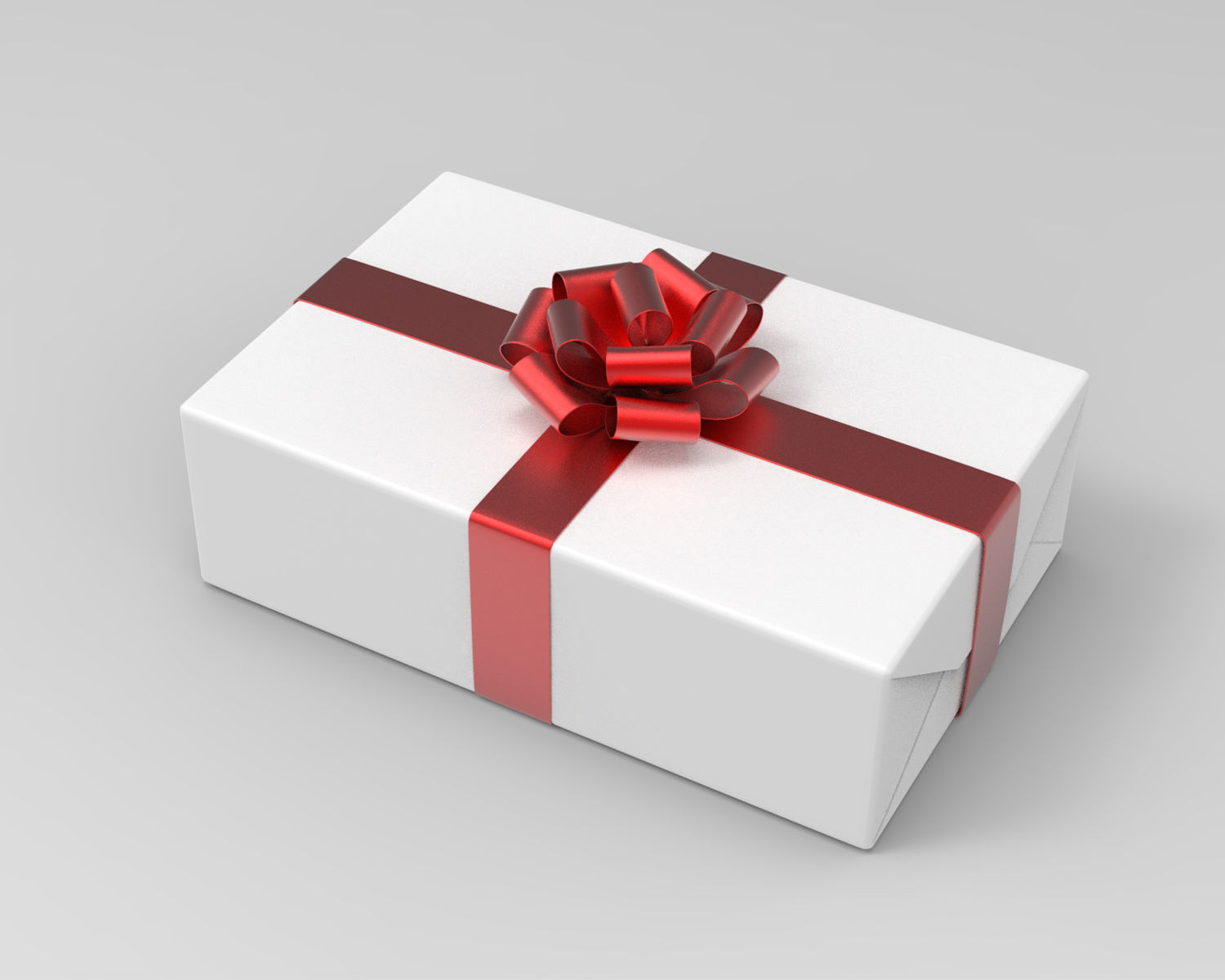 Gift box - 3 colors 3D model_8