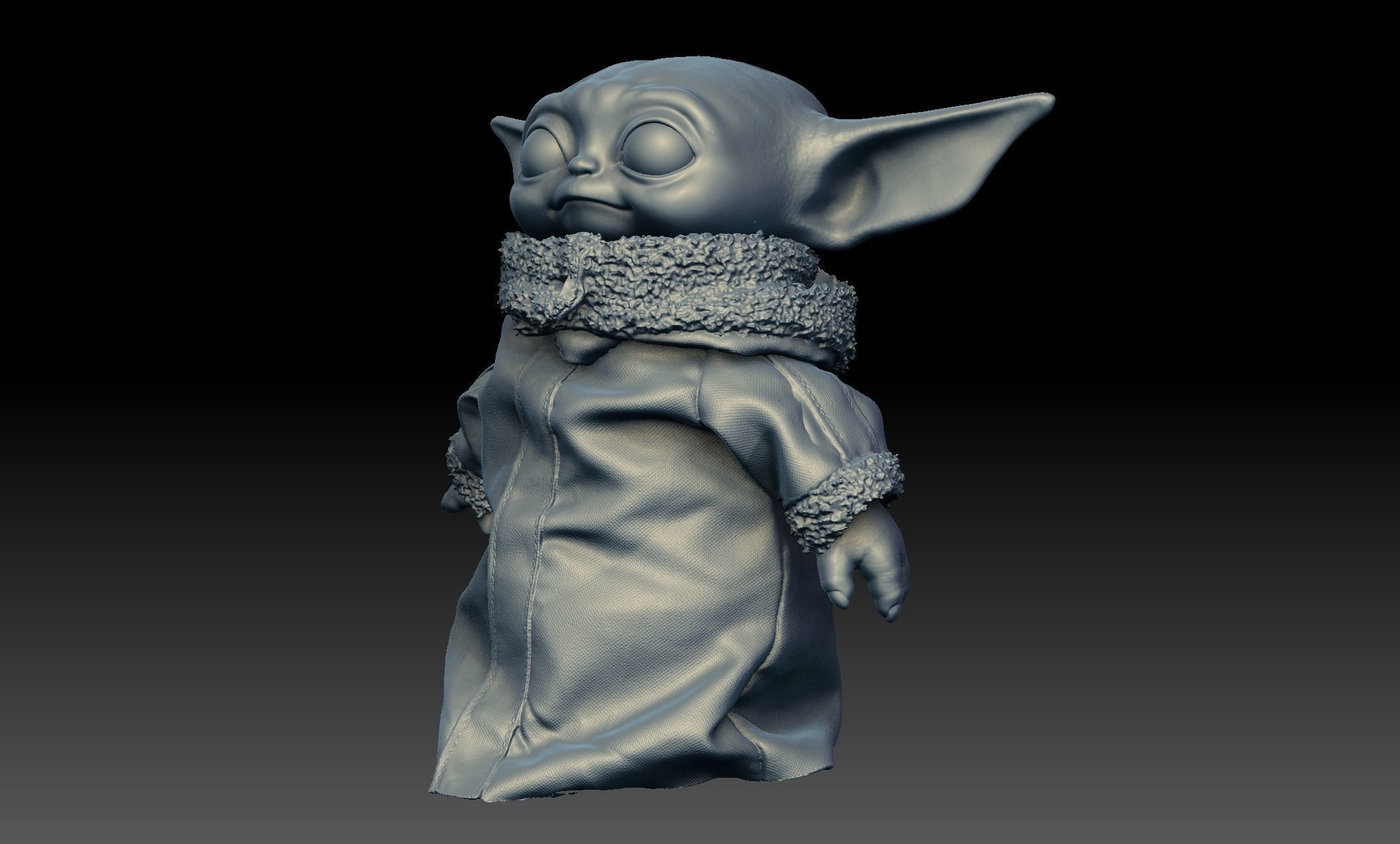 Baby Yoda Child 3D model_1