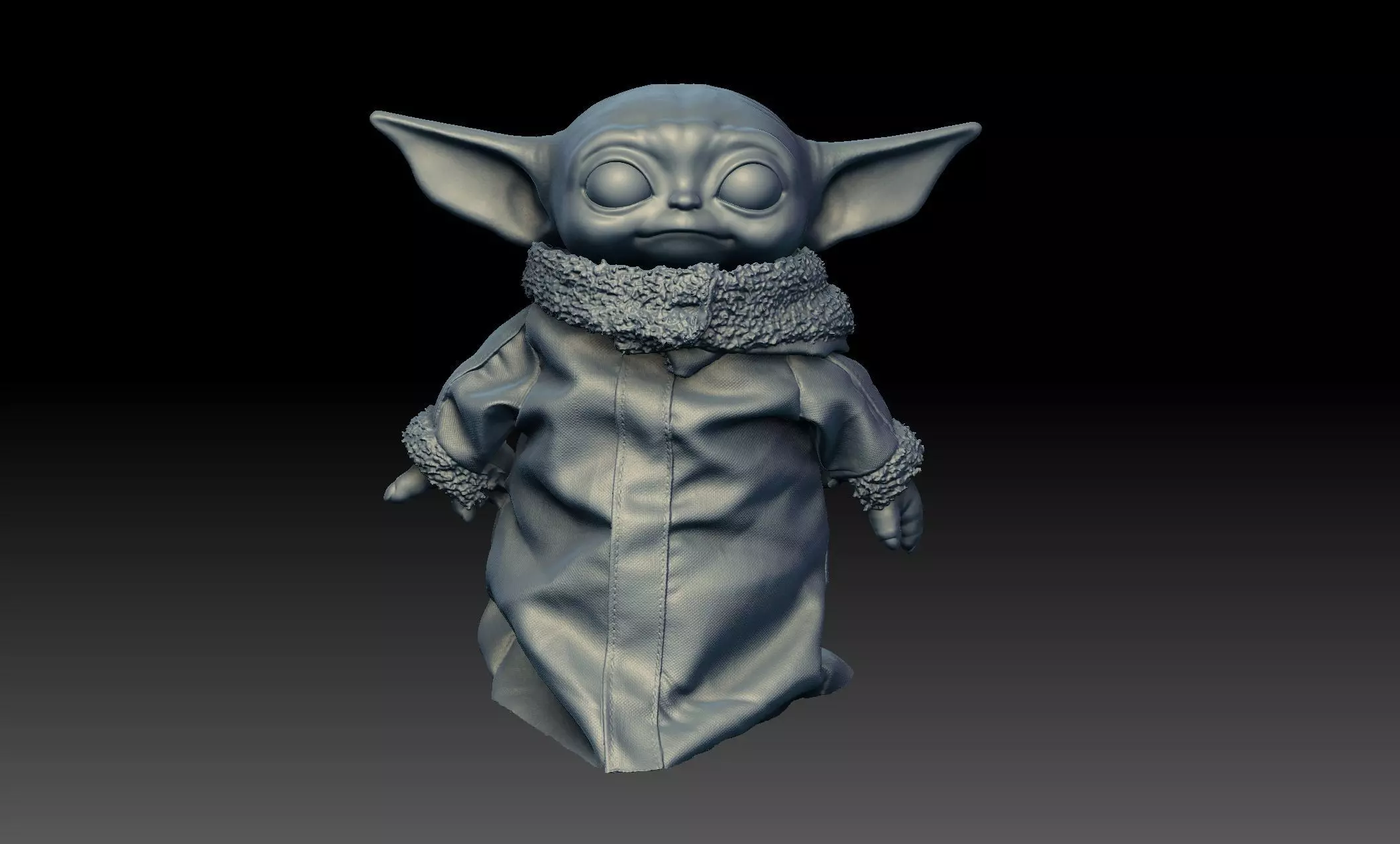 Baby Yoda Child 3D model_0
