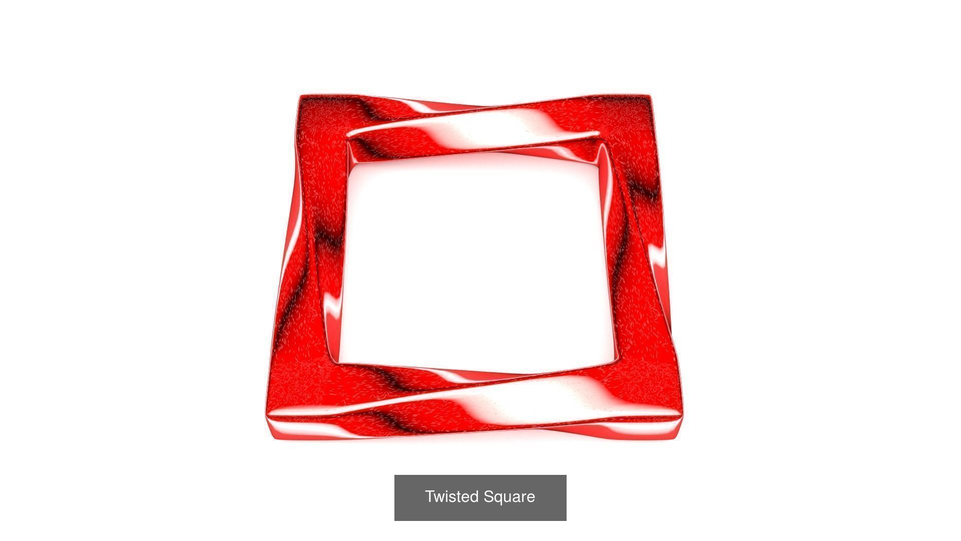 Mathermatical art Klein bottle Mobius Strip Triquetra 3D Model Collection_7