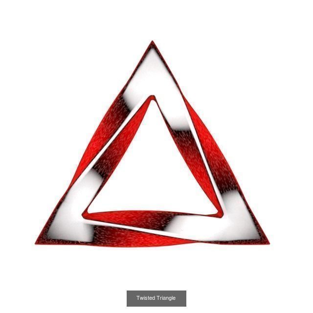 Mathermatical art Klein bottle Mobius Strip Triquetra 3D Model Collection_6