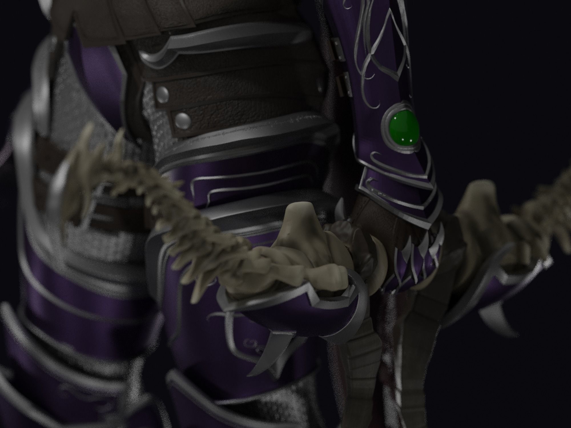 Sylvanas windrunner Shadowlands statue 3D print model_5