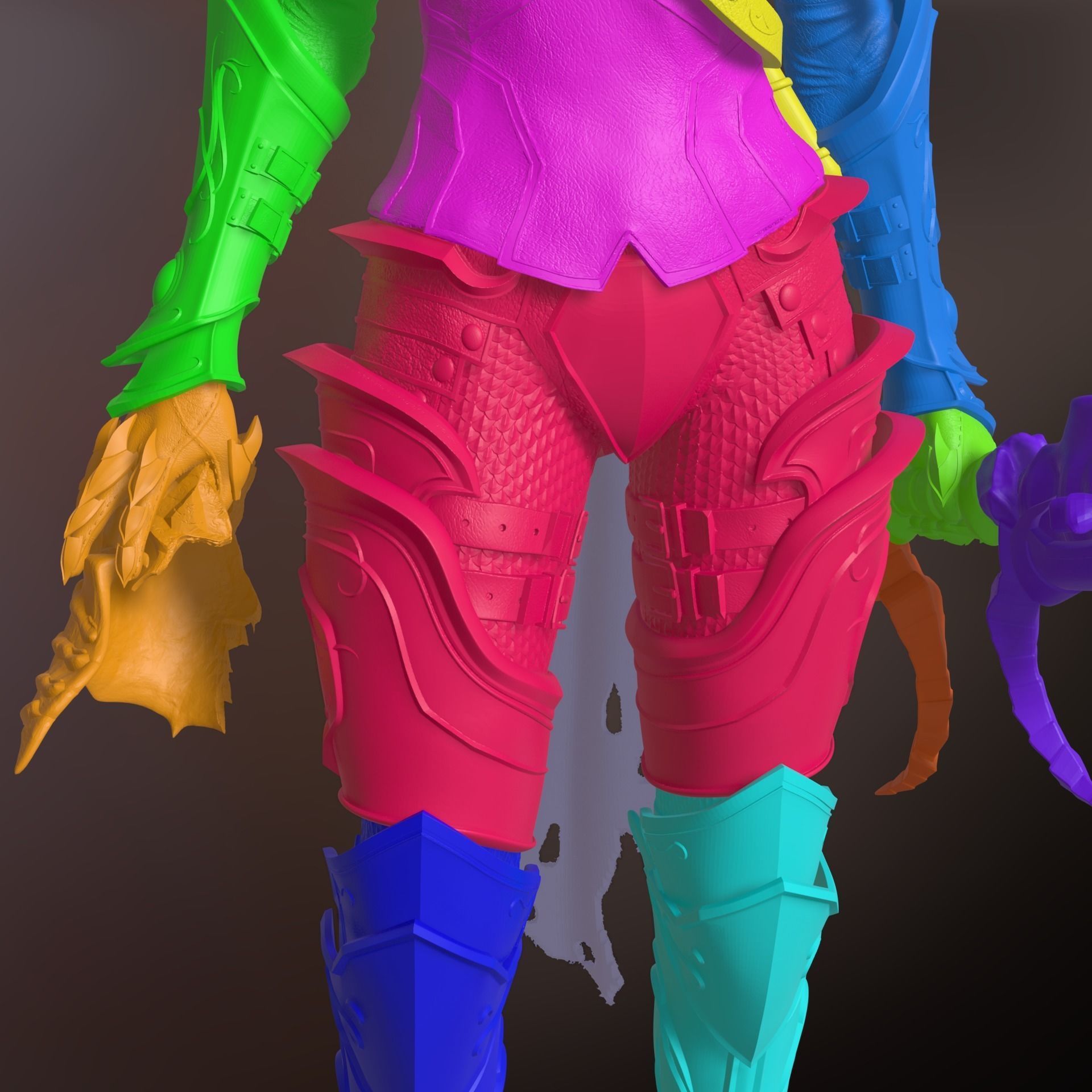 Sylvanas windrunner Shadowlands statue 3D print model_16